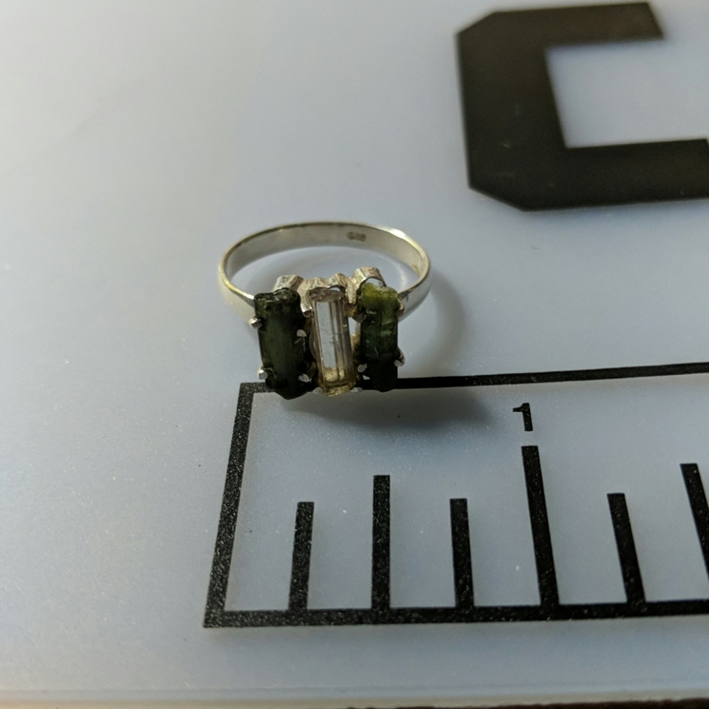 Green tourmaline ring - Picture 4 of 6